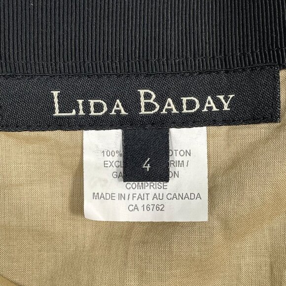 Lida Baday Black Eyelet Overlay Pleated Mini Skirt Size 4 Designer Quiet-Luxury - Picture 5 of 14